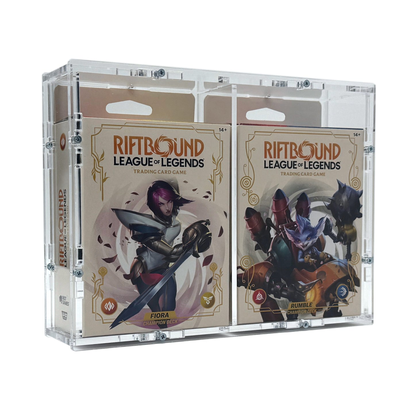Acrylic Case suitable for 2-3 League of Legends Riftbound Champion Deck English