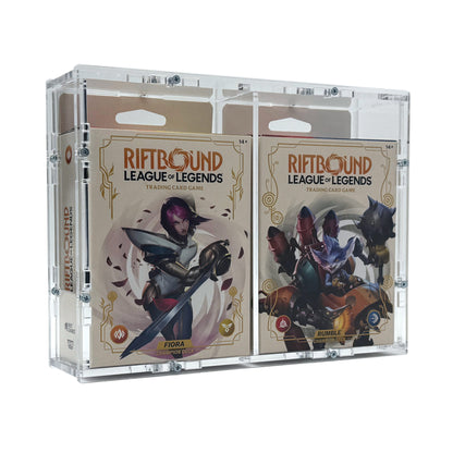 Acrylic Case suitable for 2-3 League of Legends Riftbound Champion Deck English