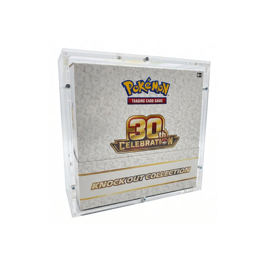 Acrylic case suitable for Pokemon Knock Out Collection display, e.g. 30th Anniversary set