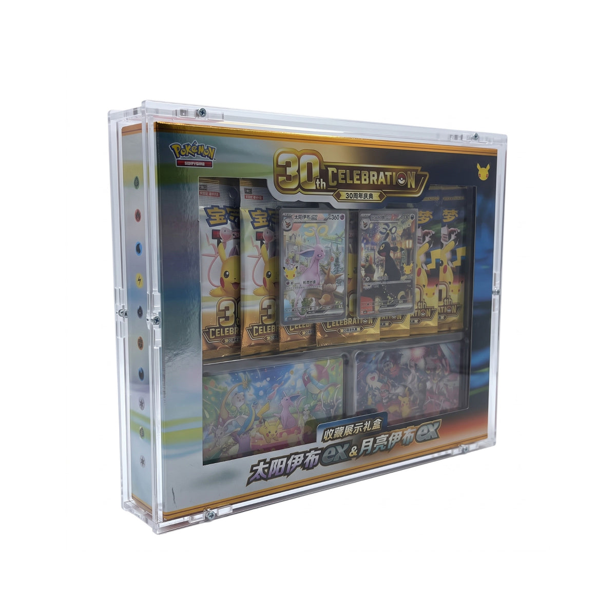 Acrylic case suitable for Pokemon Espeon ex & Umbreon ex Gift Box 30th Celebration Chinese