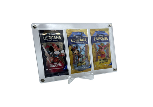 Acrylic Case for Lorcana 3x Booster with Acrylic Stand