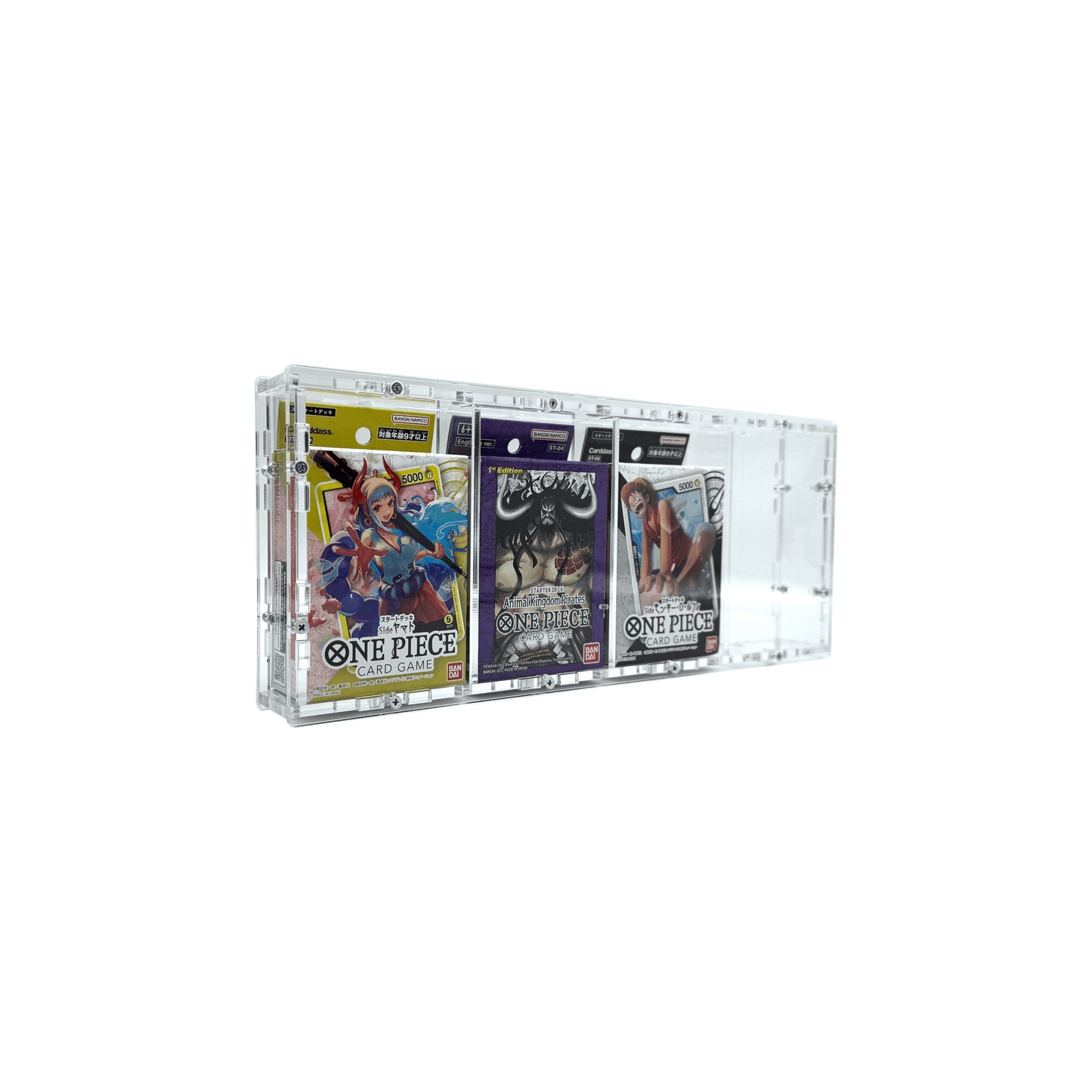 Acrylic Case suitable for 4x One Piece Super Pre Release Starter Theme Deck English