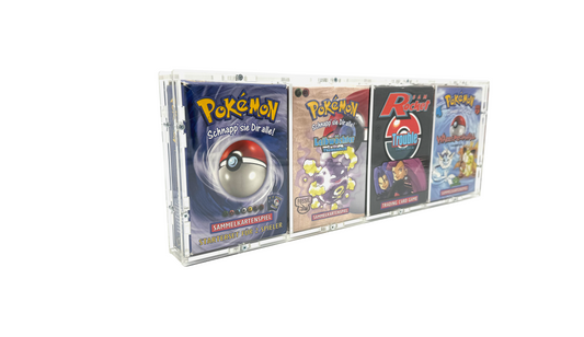 Acrylic case for 4x Vintage Theme Deck WOTC - e.g. Pokemon or Magic the Gathering