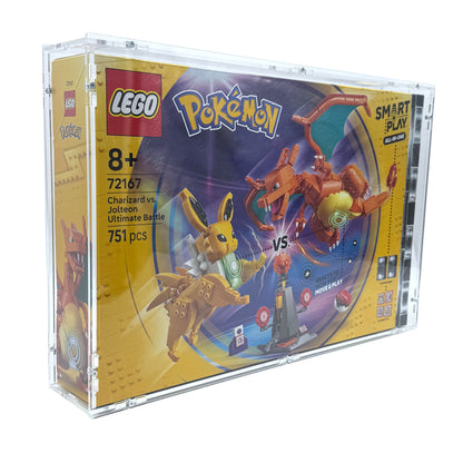 Acryl Case passend für Lego Pokemon 72167 Ultimativer Showdown zwischen Glurak und Blitza