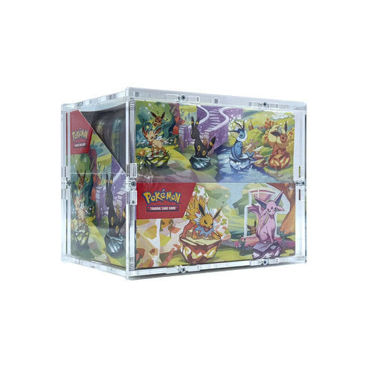 Acrylic Case suitable for Pokemon 8x Mini Tin Case Display Prismatic Evolution