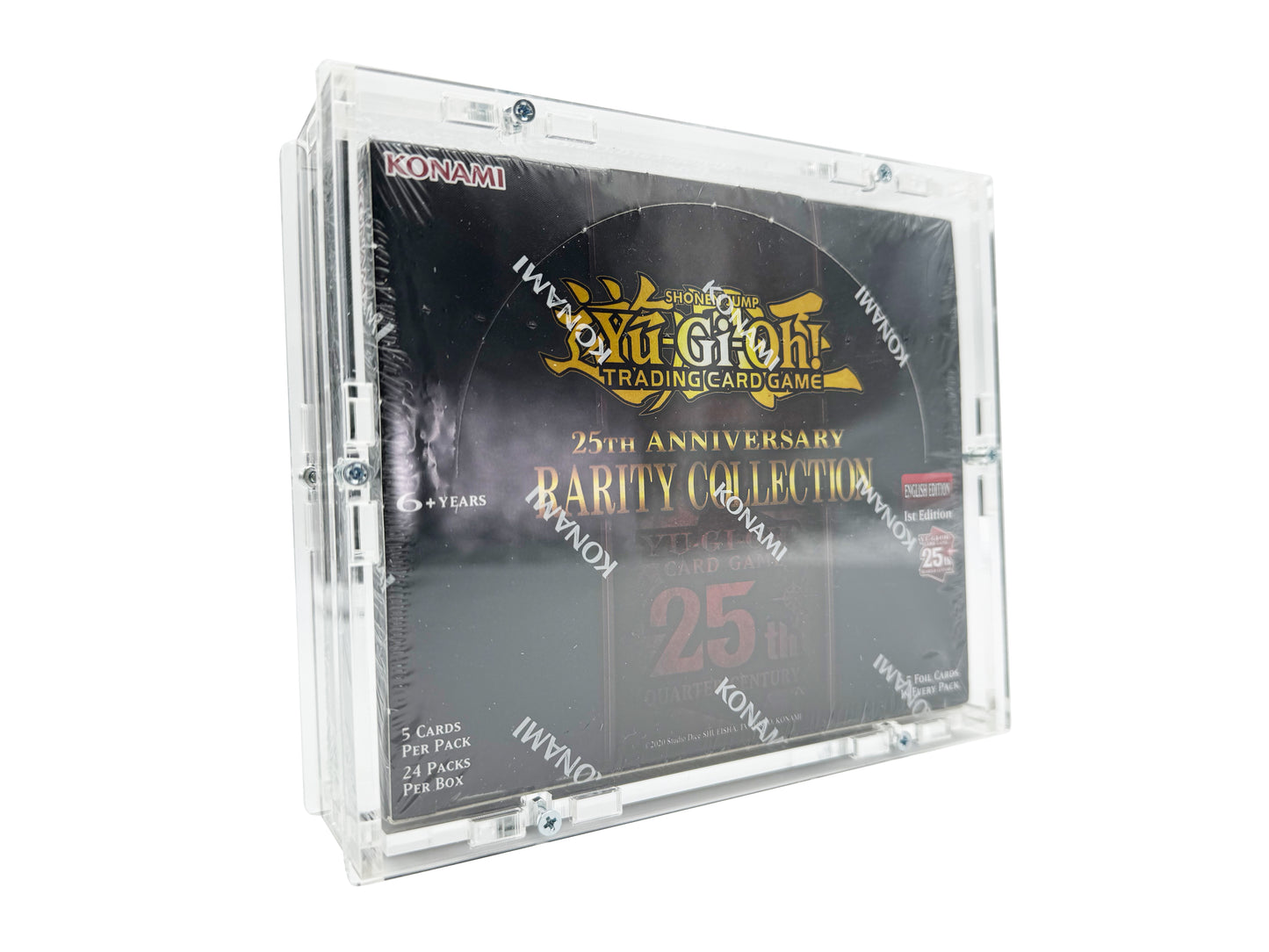 Acrylic case suitable for Yu-Gi-Oh! Yugioh 25th Anniversary Rarity Collection Display Booster Box