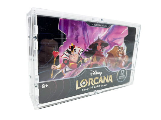 Acryl Case für Disney Lorcana Display Booster Box First Chapter, Rise of the Floodborn und Into the Inklands