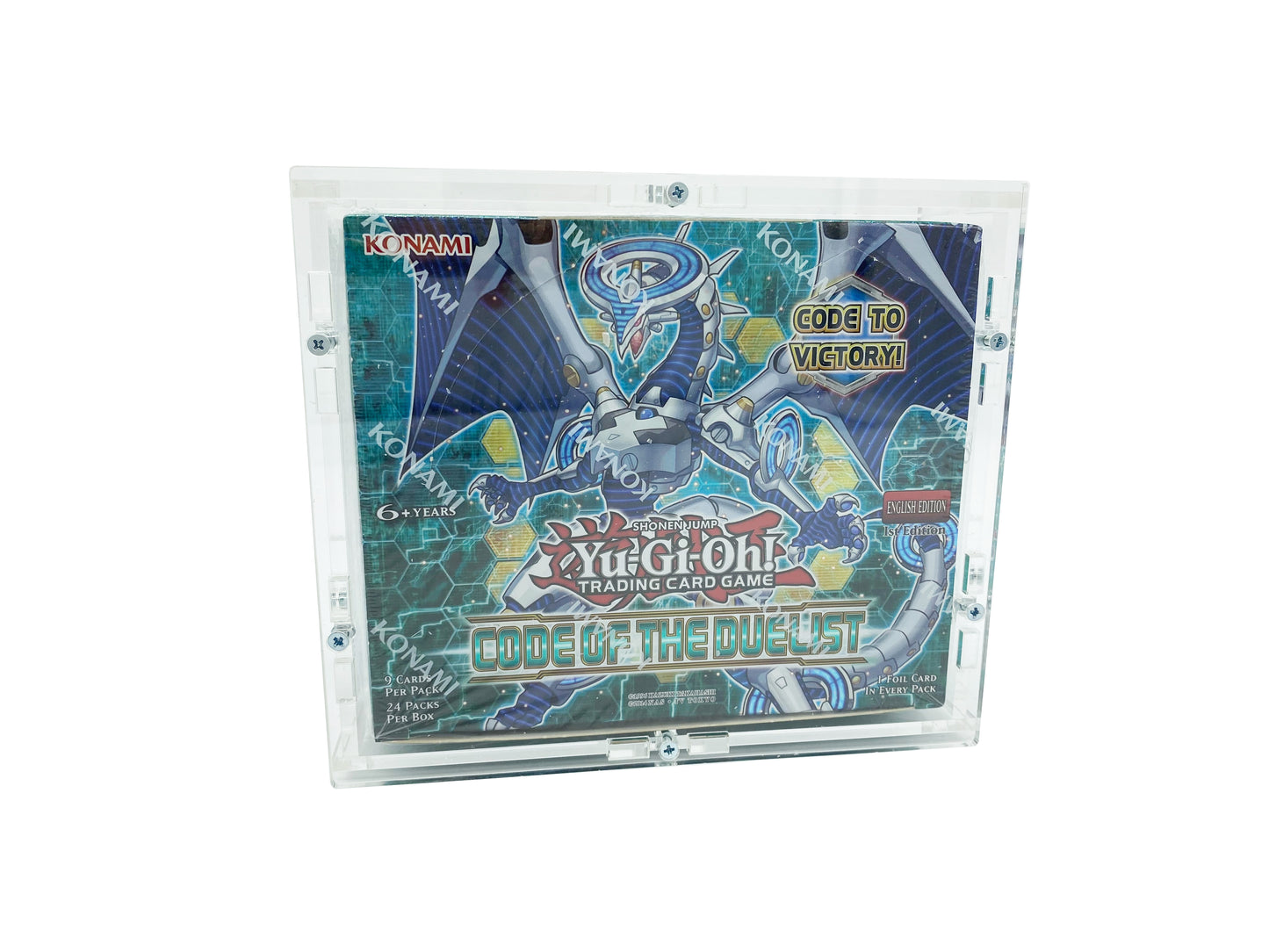 Acrylic case suitable for Yu-Gi-Oh! Yugioh Display 24 Boosters a 9 Cards Booster Box