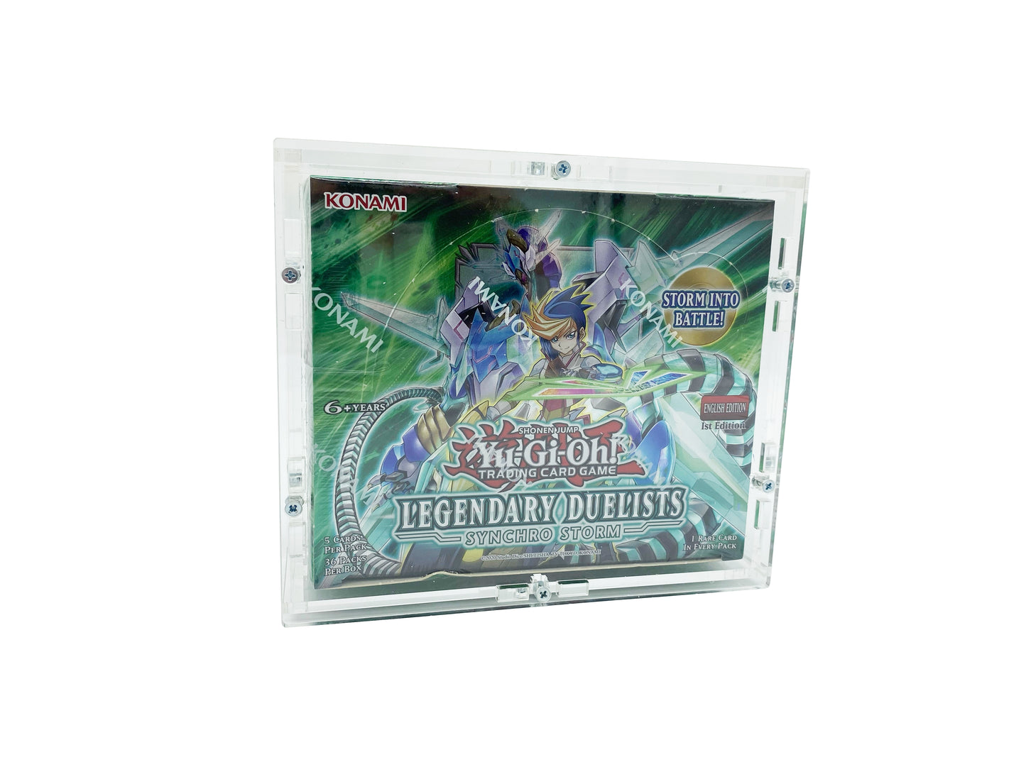 Acrylic case suitable for Yu-Gi-Oh! Yugioh Display 36 Boosters a 5 Cards Booster Box