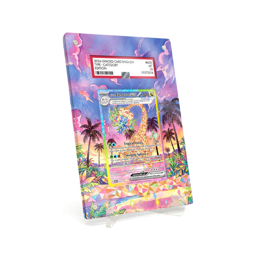 Extended Artwork Display Case Rahmen passend für PSA Pokemon Alolan Exeggutor ex Surging Sparks (SSP) #242