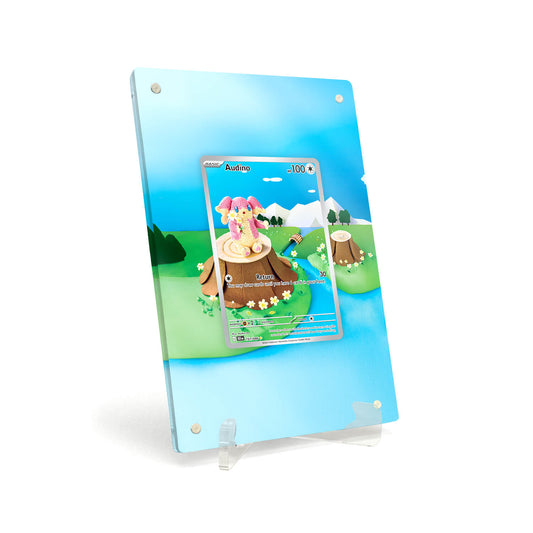 Extended Artwork Display Case Rahmen passend für Pokemon Audino Black Bolt BLK 151