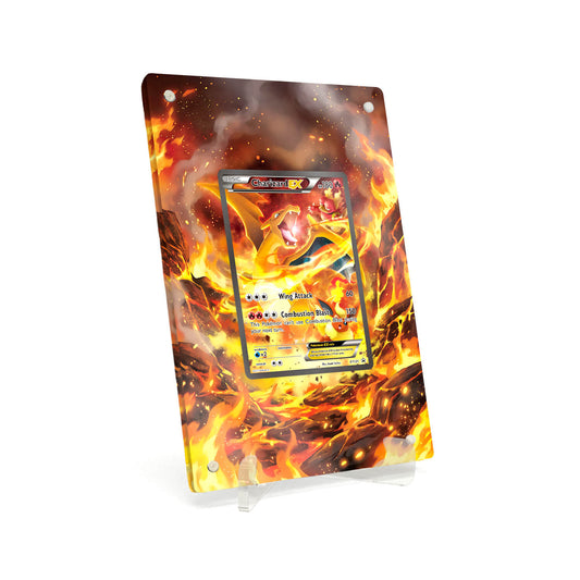 Extended Artwork Display Case Frame compatible with Pokemon Charizard-EX XY Promos (XYP) #XY121