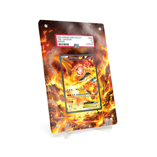 Extended Artwork Display Case Rahmen passend für PSA Pokemon Charizard-EX XY Promos (XYP) #XY121