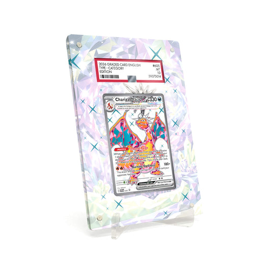 Extended Artwork Display Case Rahmen passend für PSA Pokemon Charizard ex Scarlet & Violet Promos (SVP) #056