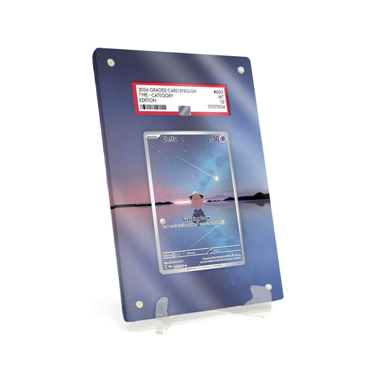 Extended Artwork Display Case Rahmen passend für PSA Pokemon Cleffa Obsidian Flames (OBF) #202