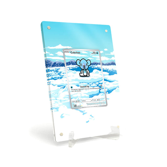 Extended Artwork Display Case Rahmen passend für Pokemon Cubchoo Black Bolt BLK 109