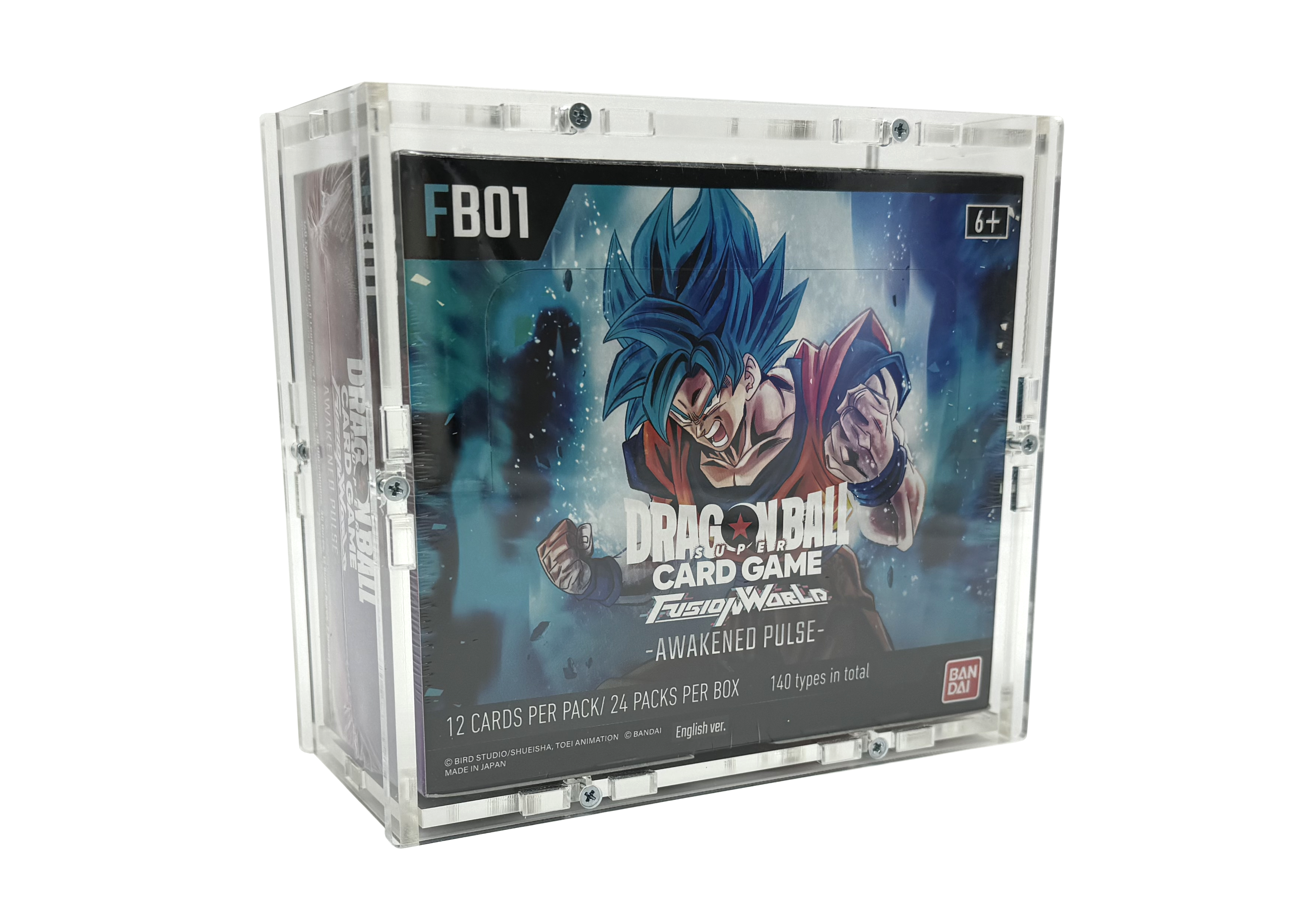 Dragon Ball Super Card Box Dragon Ball Super: Fusion World FB-01 Acrylic Booster Box Display Case - Protect Your Cards! Dragon Ball Card Box Dragon Ball Super Card Box Dragon Ball Super: Fusion World FB-01 Acrylic Booster Box Display Case - Protect Your Cards! Dragon Ball Card Box