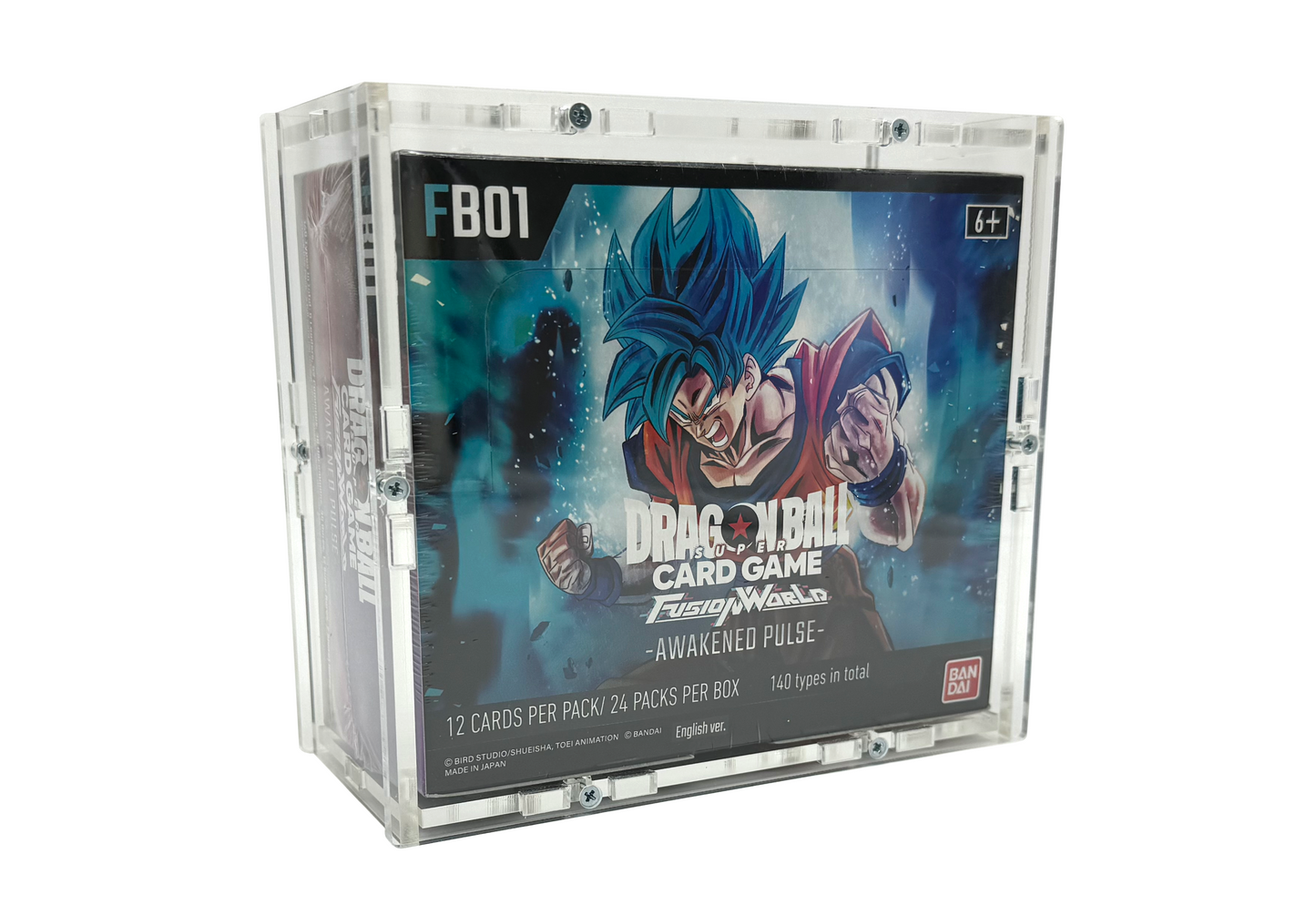 Acrylic Case for Dragon Ball Super Fusion World Display (Booster Box) English FB01 / FB02 Blazing Aura