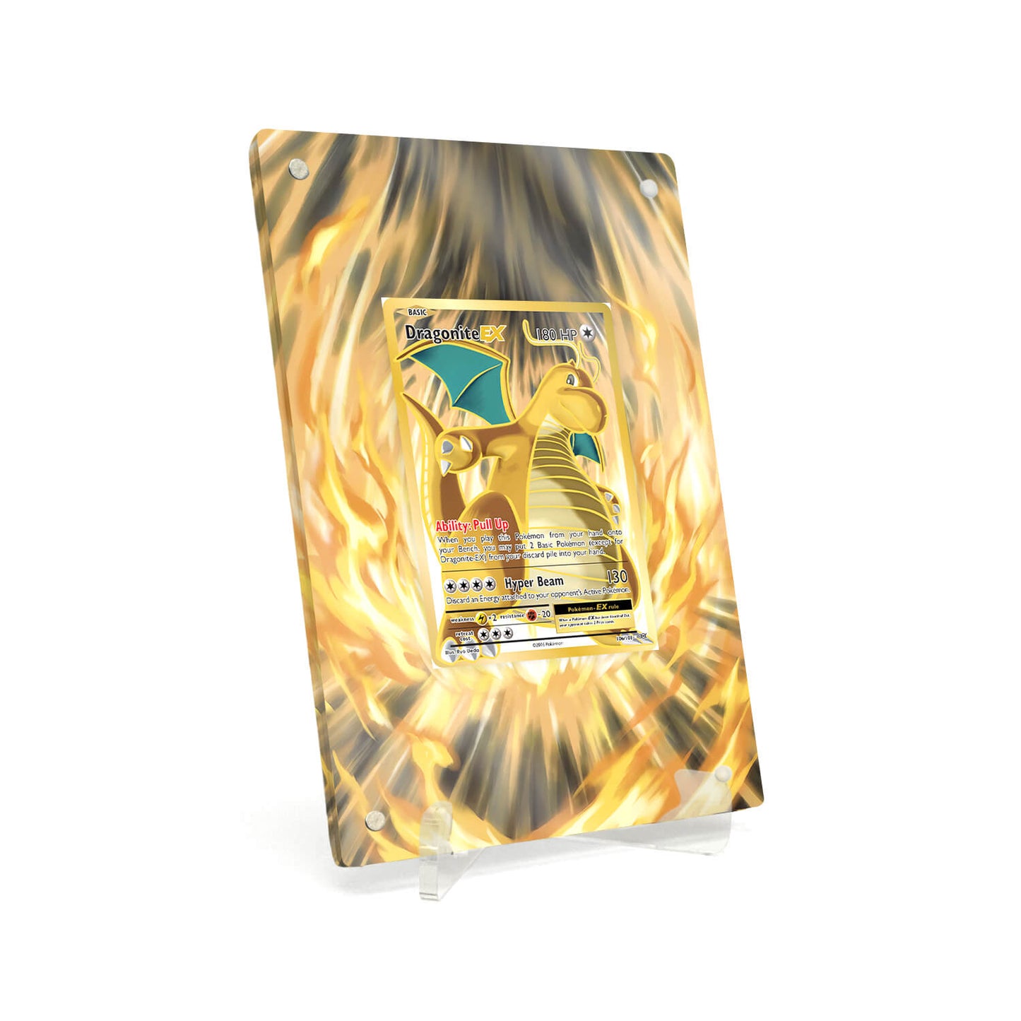 Extended Artwork Display Case Rahmen passend für Pokemon Dragonite-EX Evolutions (EVO) #106