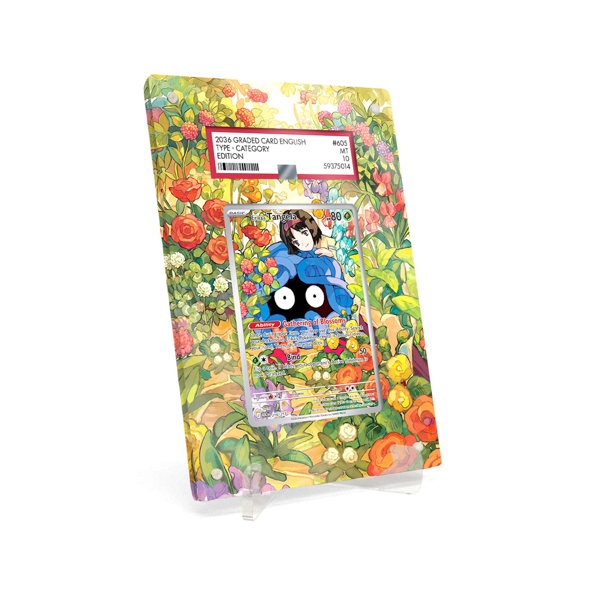 Extended Artwork passend für PSA Pokemon Erika’s Tangela Ascended ...
