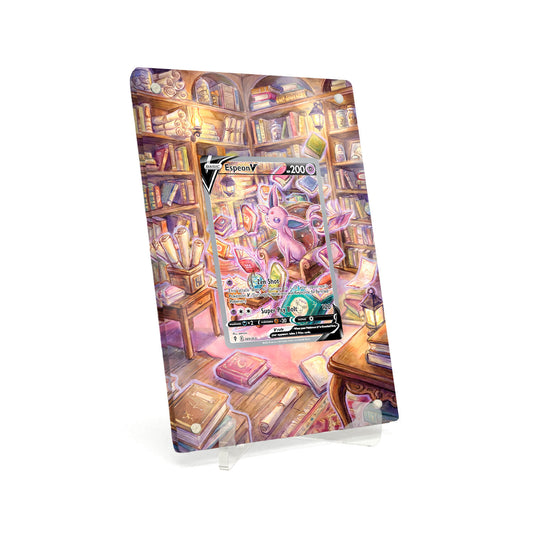 Extended Artwork Display Case Frame compatible with Pokemon Espeon V Evolving Skies (EVS) #180