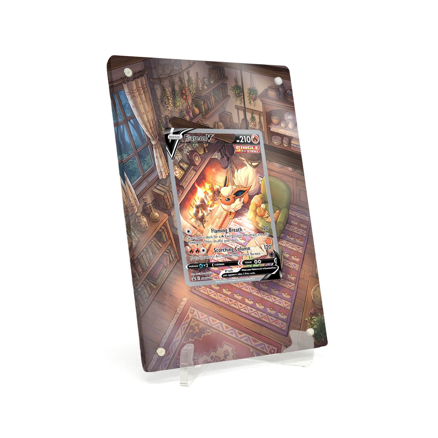 Extended Artwork Display Case Rahmen passend für Pokemon Flareon V Sword & Shield Promos #SWSH179