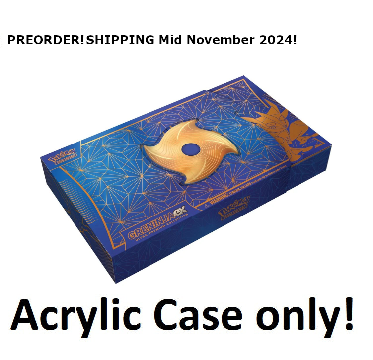 VORBESTELLUNG: Acryl Case für Pokemon Greninja Quajutsu ex Ultra Premium Kollektion Collection UPC UPK