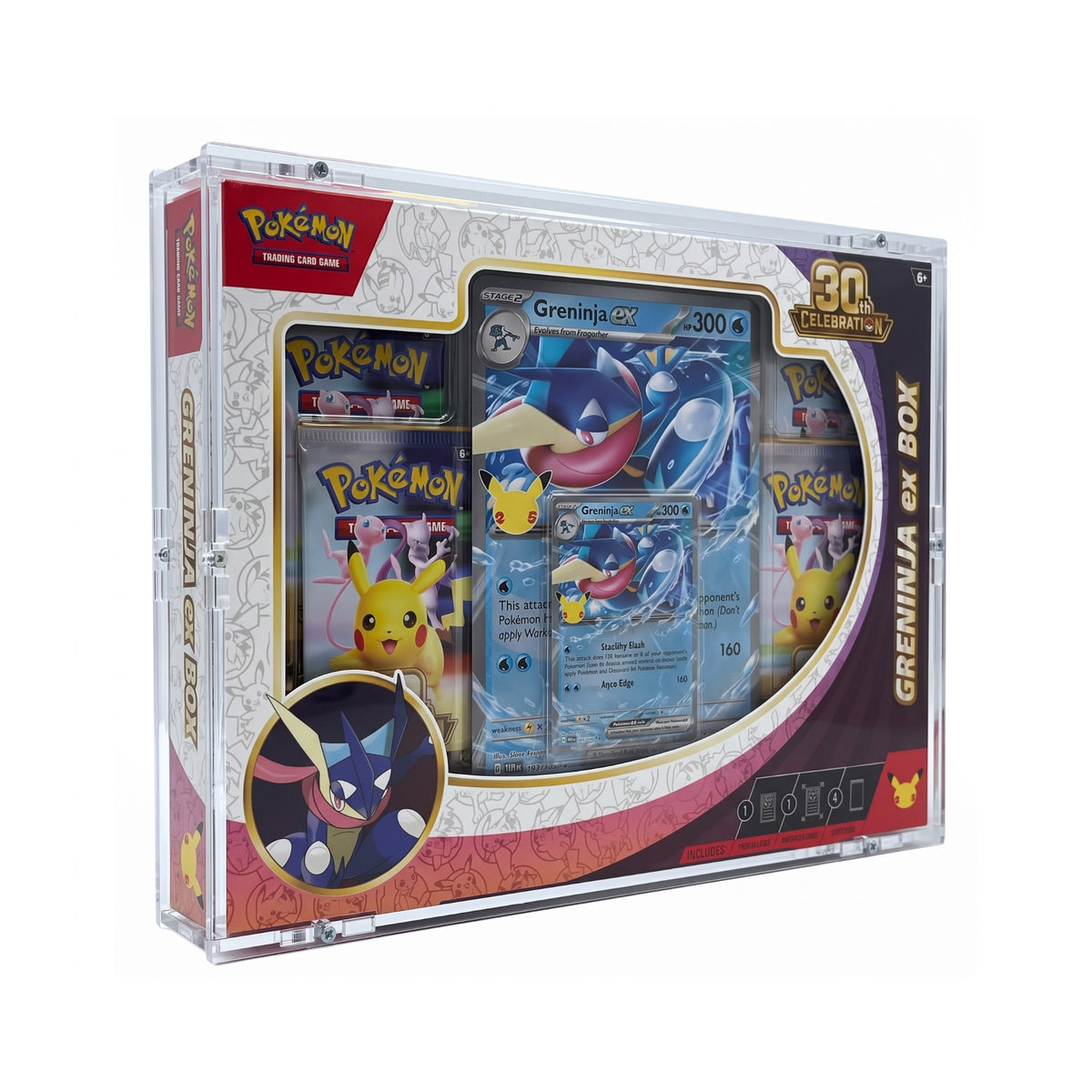 Acryl Case passend für Pokemon 30th Celebration Greninja ex Box