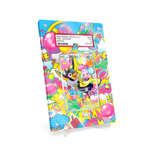 Extended Artwork Display Case Frame suitable for PSA Pokémon Iono’s Wattrel Ascended Heroes (ASC) #231