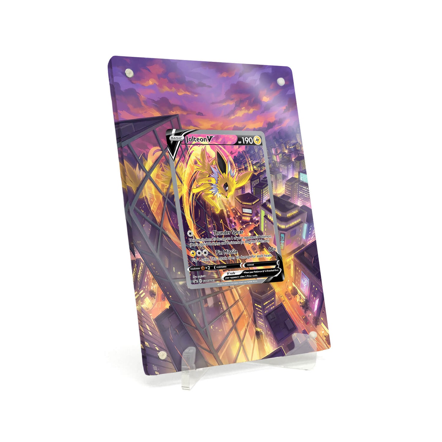 Extended Artwork Display Case Rahmen passend für Pokemon Jolteon V Sword & Shield Promos #SWSH183