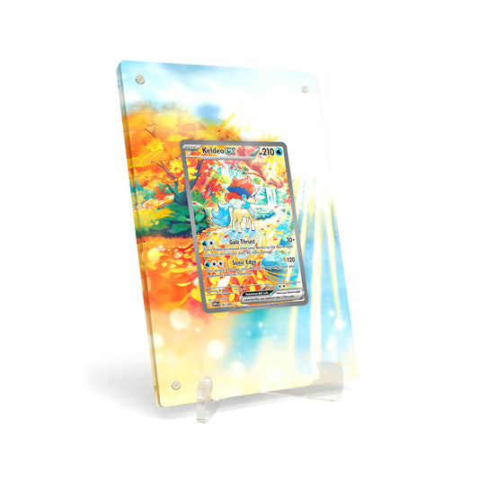 Extended Artwork Display Case Rahmen passend für Pokemon Keldeo ex White Flare WHT 167