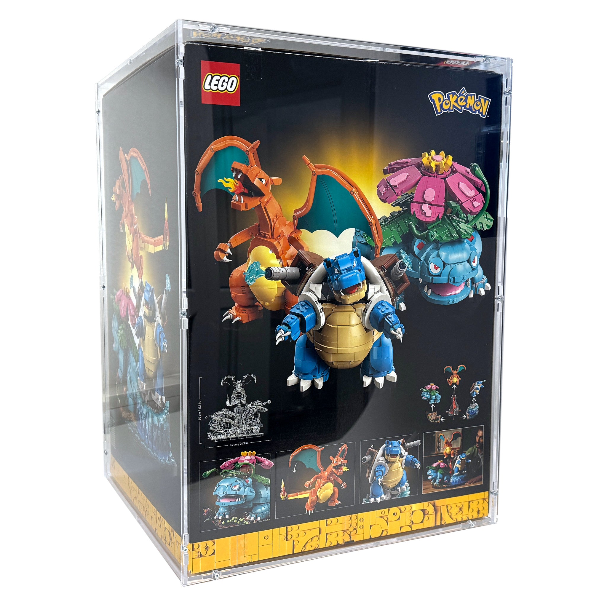 Acrylic case suitable for Lego Pokemon 72153 Venusaur, Charizard and B ...