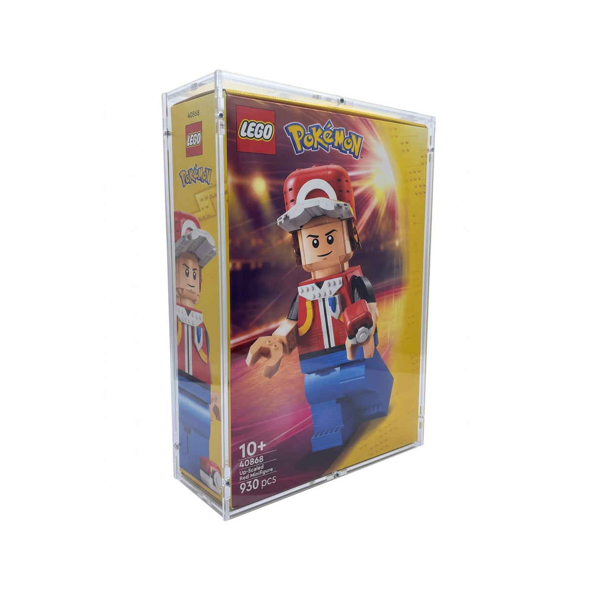 Acryl Case passend für Lego Pokemon 40868 Up-Scaled Red Minifigure