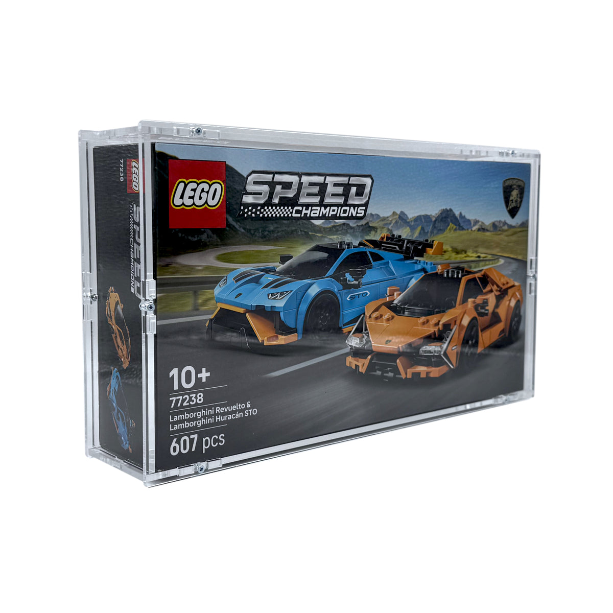 Acryl Case passend für Lego 77238 Lamborghini Revuelto und Huracan STO