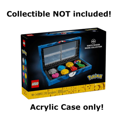 Acryl Case passend für Lego Pokemon 40892 Orden aus der Kanto Region GWP