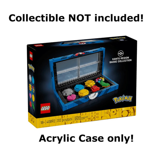 Acryl Case passend für Lego Pokemon 40892 Orden aus der Kanto Region GWP