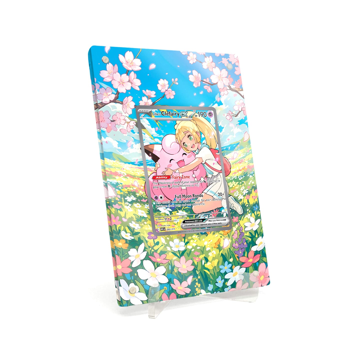 Extended Artwork Display Case Rahmen passend für Pokemon Lillie’s Clefairy ex Ascended Heroes (ASC) #280
