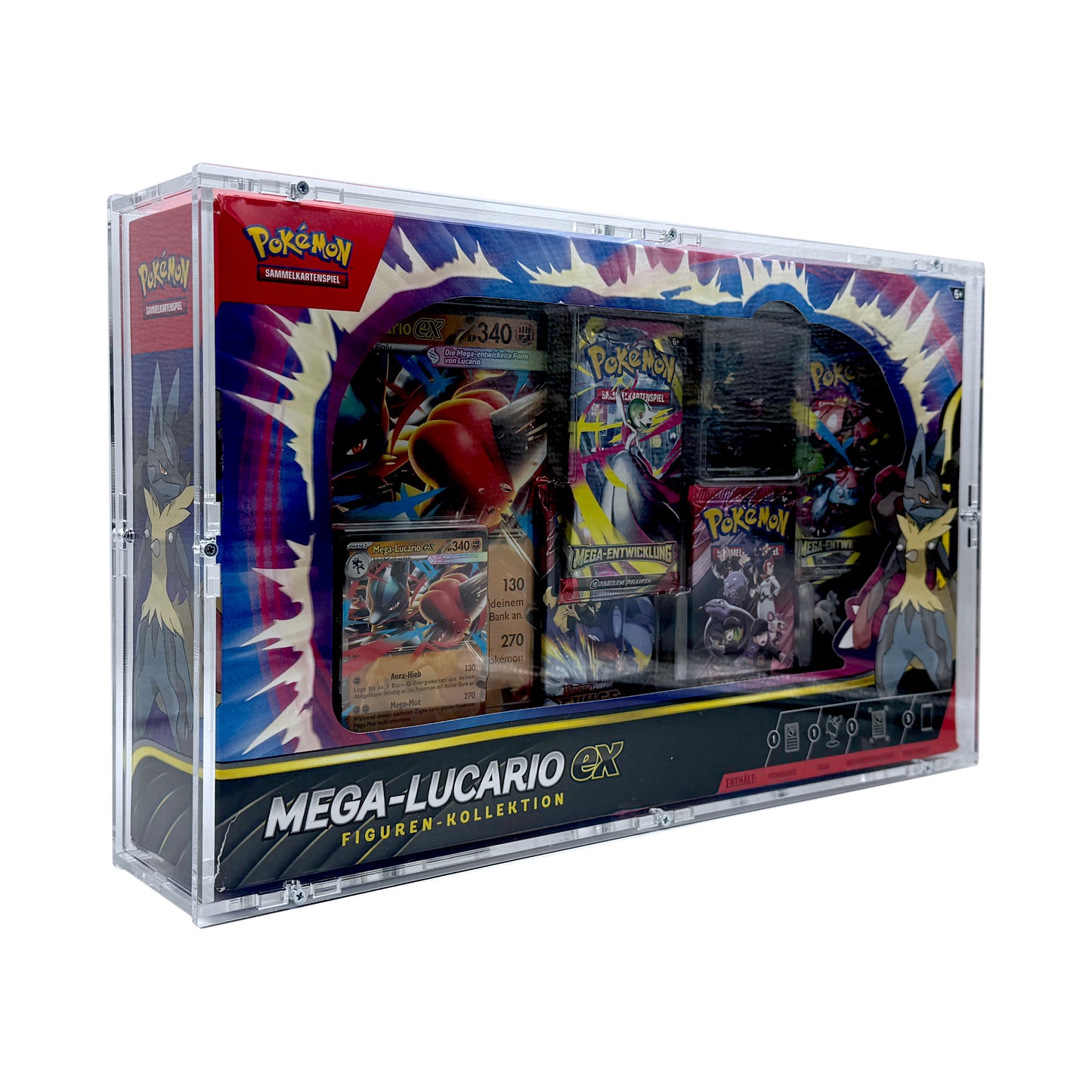 Acryl Case passend für Pokemon Mega Lucario ex Figuren Kollektion