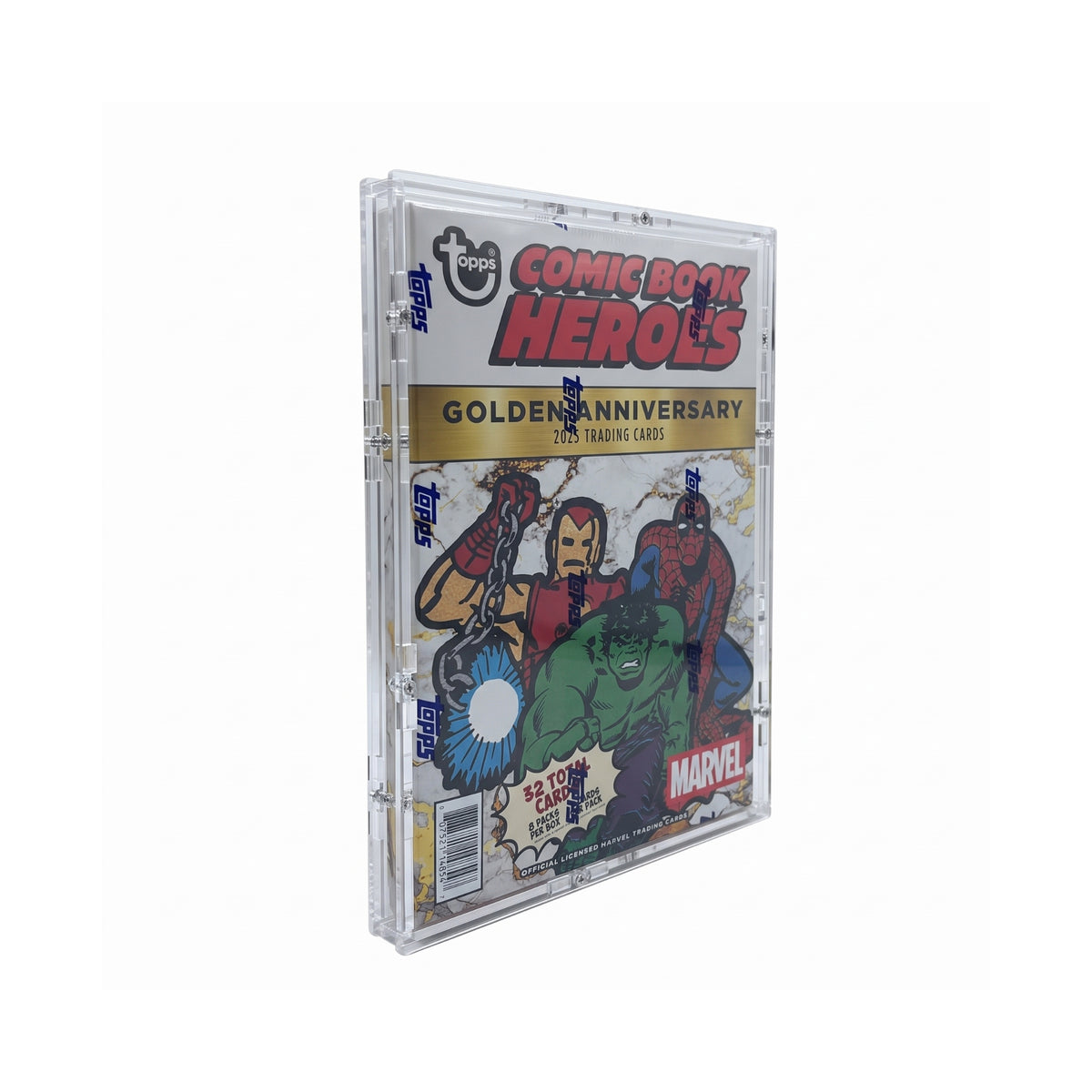 Acryl Case passend für Topps Marvel Comic Books Heroes 1975 Golden Anniversary 2025 Hobby Box