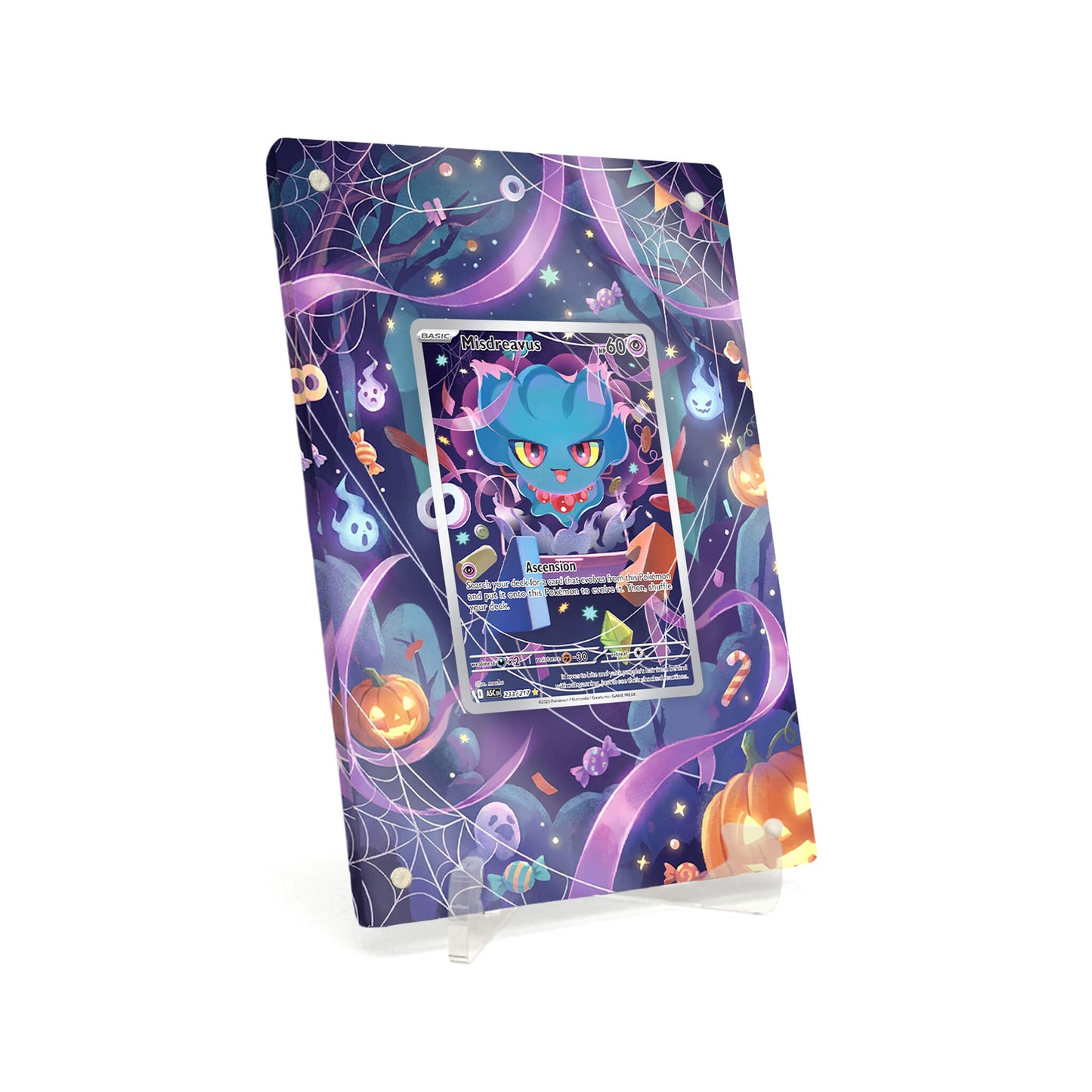 Extended Artwork Display Case Rahmen passend für Pokemon Misdreavus Ascended Heroes (ASC) #233