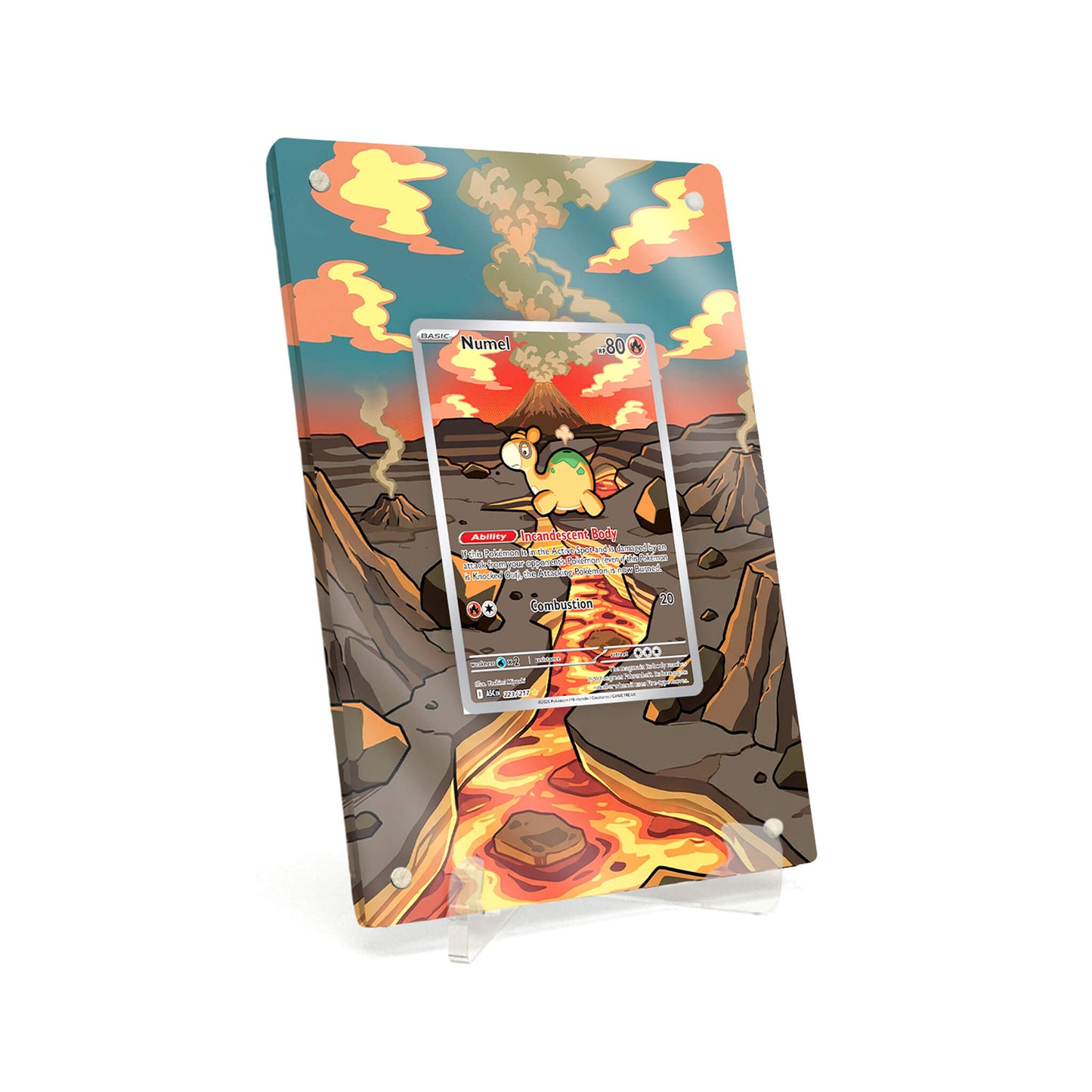 Extended Artwork Display Case Rahmen passend für Pokemon Numel Ascended Heroes (ASC) #223