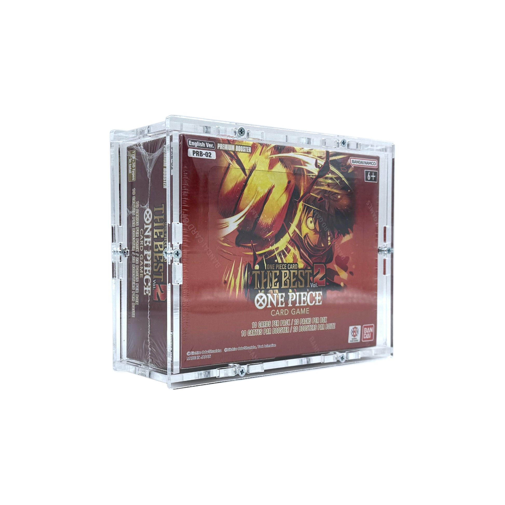 Acrylic Case suitable for One Piece Display Booster Box English PRB-01 The Best Premium Booster TCG-Cases.de Acrylic Case suitable for One Piece Display Booster Box English PRB-01 The Best Premium Booster TCG-Cases.de