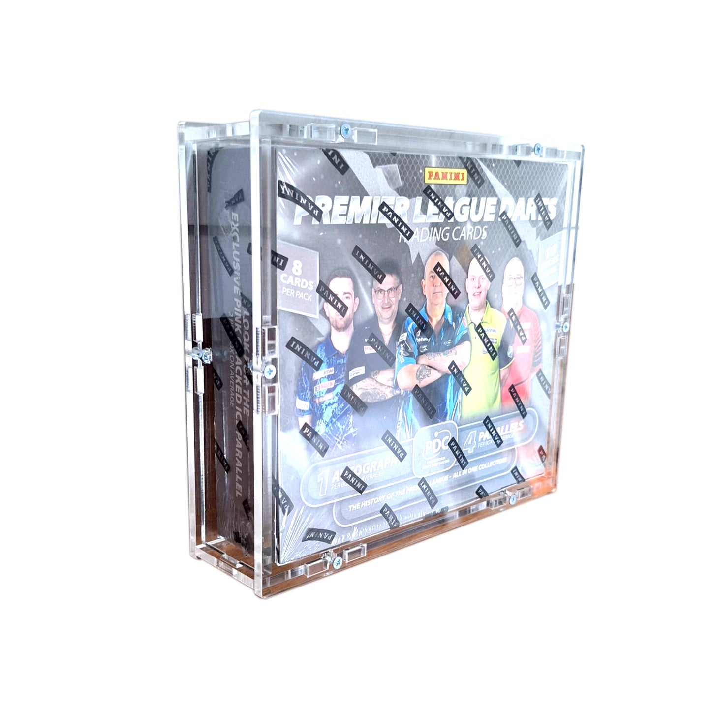 Acrylic case suitable for the PANINI PDC Premier League Darts Box