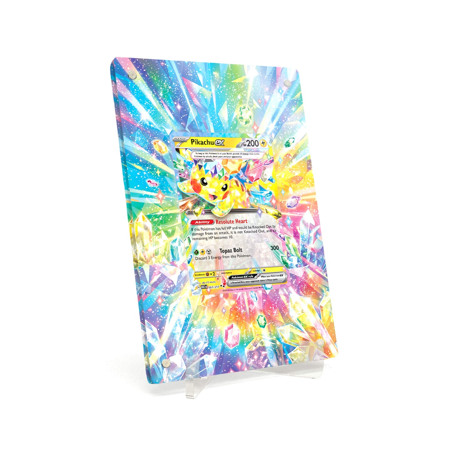 Extended Artwork Display Case Rahmen passend für Pokemon Pikachu ex Ascended Heroes (ASC) #057