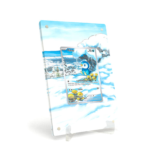 Extended Artwork Display Case Rahmen passend für Pokemon Piplup Phantasmal Flames PFL 98