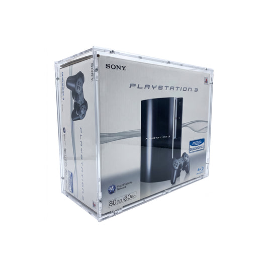 Acrylic case suitable for Sony PlayStation 3 Fat console original packaging