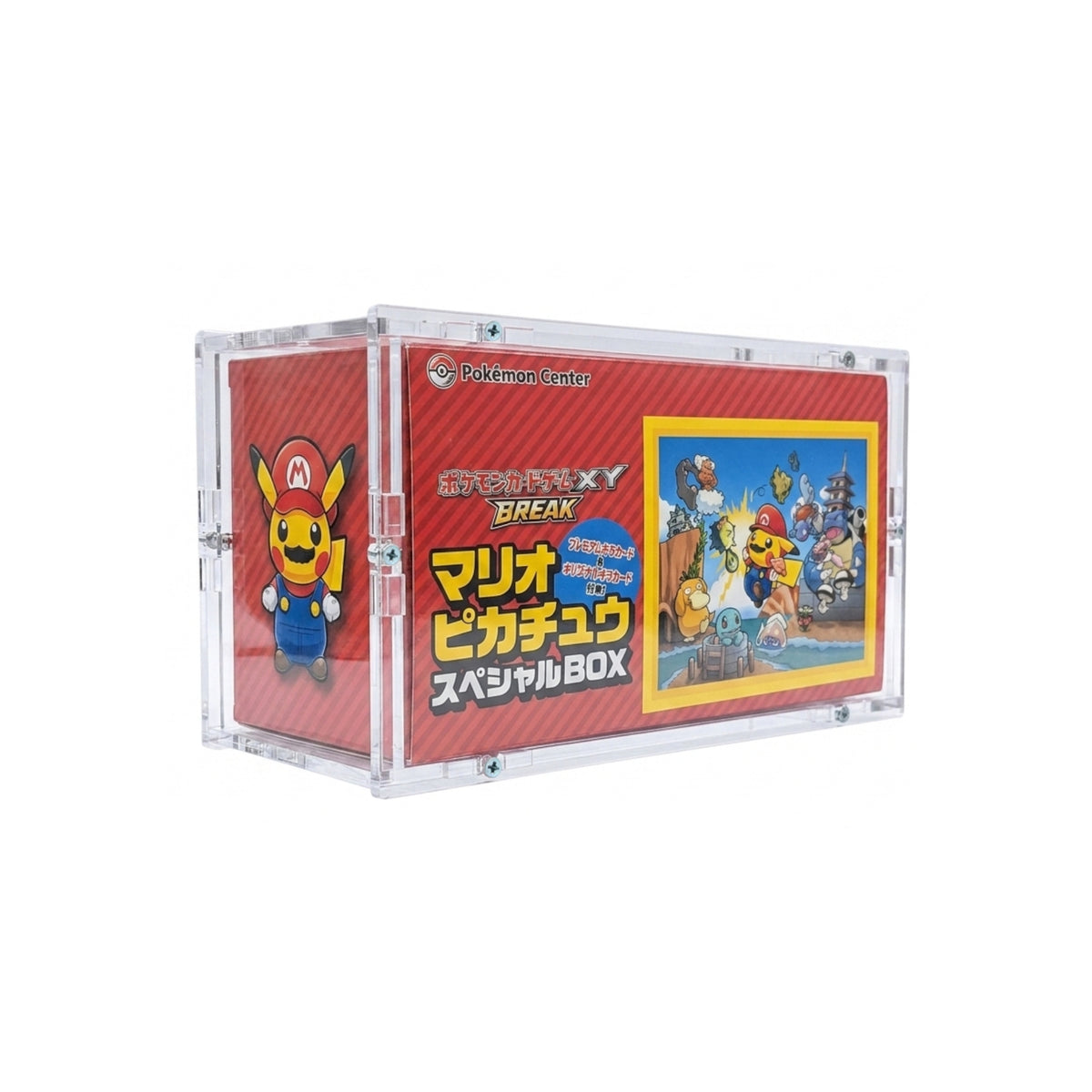 Acryl Case passend für Pokemon Mario Pikachu Poncho Box Japanisch