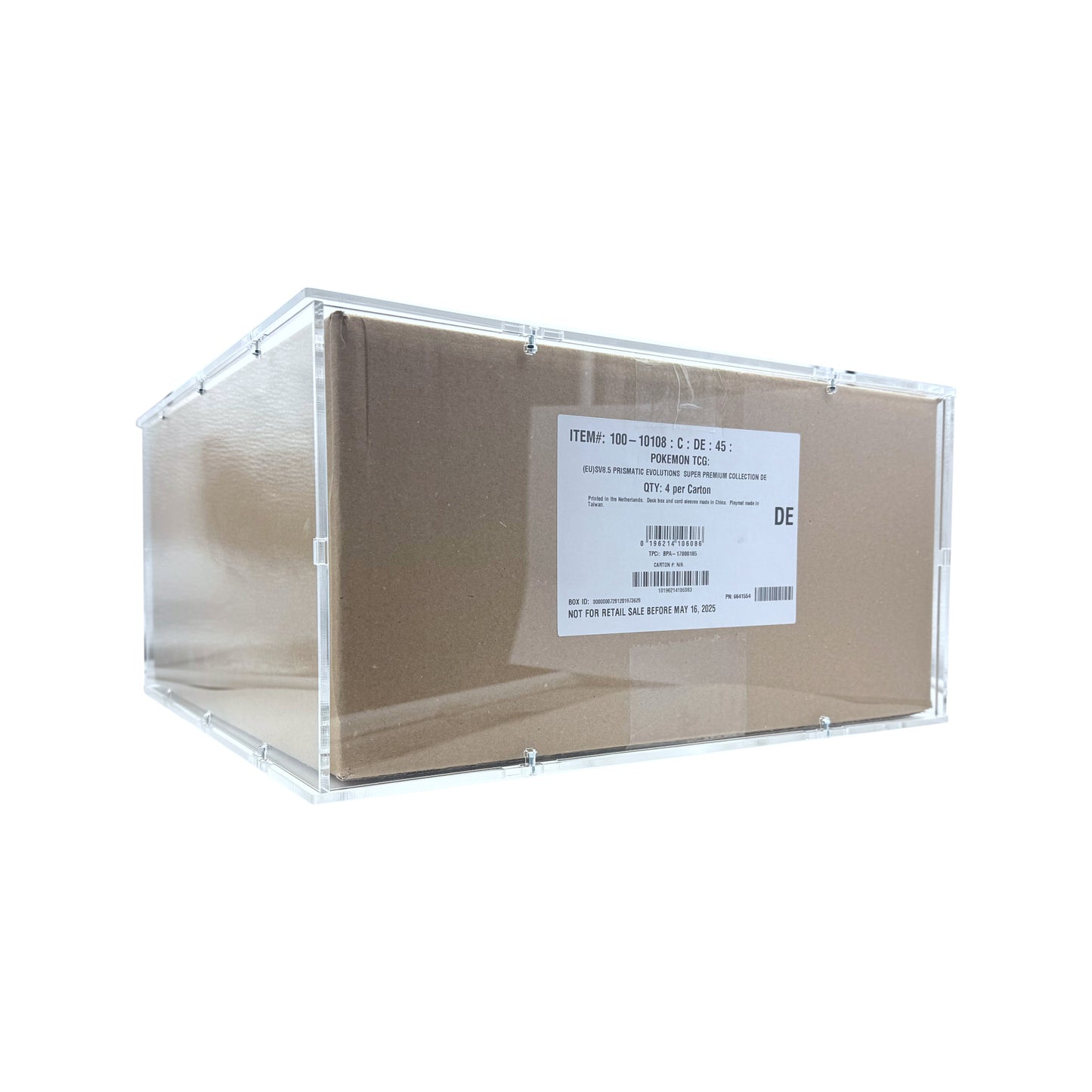Acryl Case passend für Pokemon 4x Display Case Super Premium Kollektion Collection Prismatic Evolutions 8.5 UPC SPC