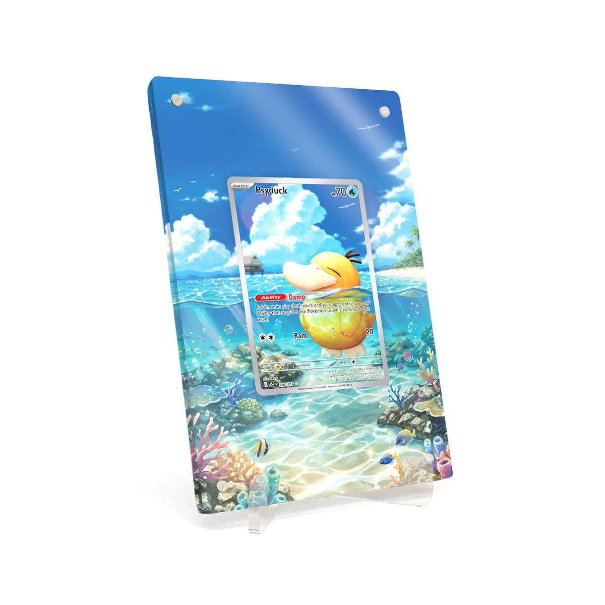 Extended Artwork Display Case Frame suitable for Pokemon Psyduck Ascended Heroes (ASC) #226