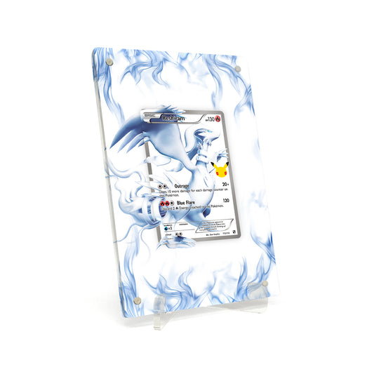 Extended Artwork Display Case Rahmen passend für Pokemon Reshiram Celebrations (CEL) #113